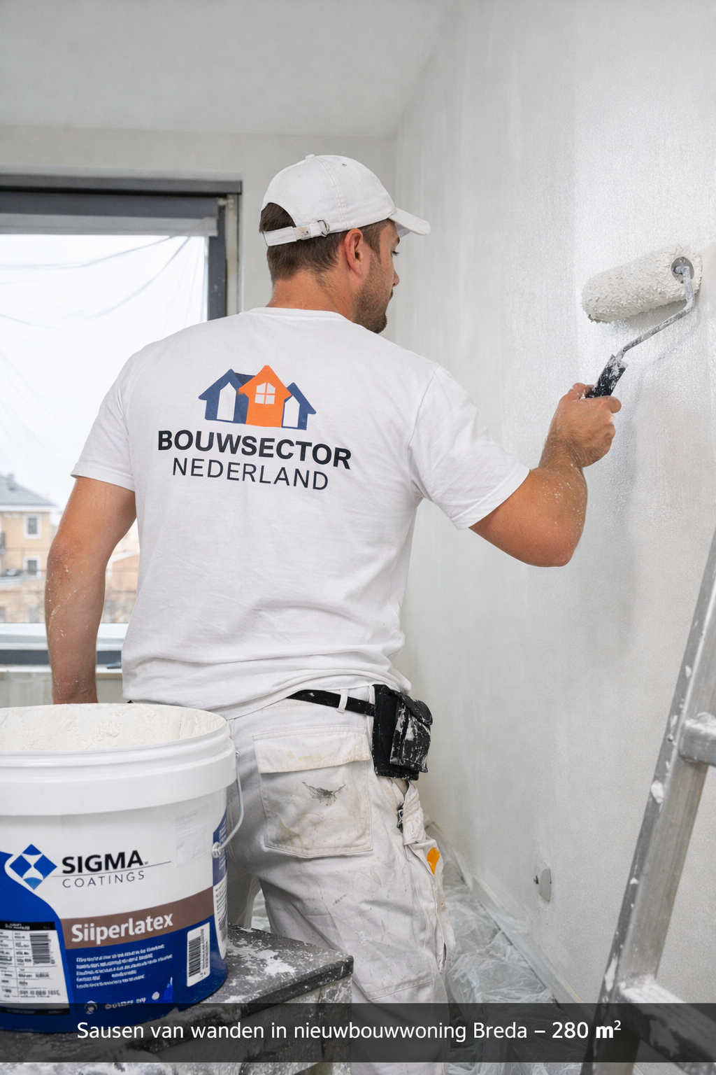 schilder Breda sauzen nieuwbouwwoning strak resultaat Bouwsector Nederland.